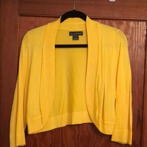 Jessica Howard yellow bolero  sweater